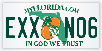 FL license plate EXXN06