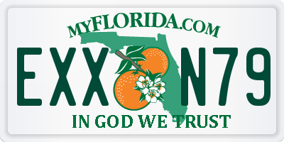 FL license plate EXXN79