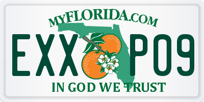 FL license plate EXXP09