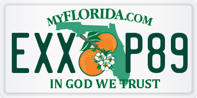FL license plate EXXP89