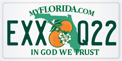 FL license plate EXXQ22