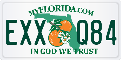 FL license plate EXXQ84