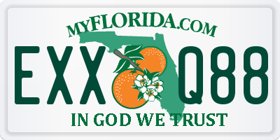 FL license plate EXXQ88
