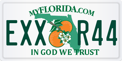 FL license plate EXXR44
