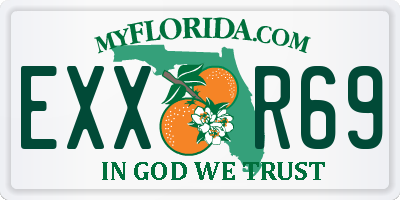 FL license plate EXXR69