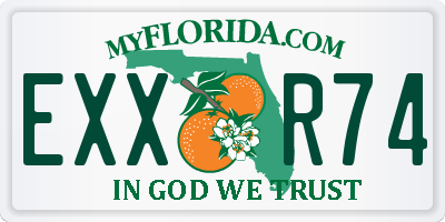 FL license plate EXXR74