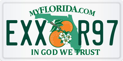 FL license plate EXXR97