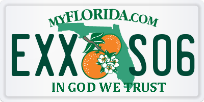 FL license plate EXXS06