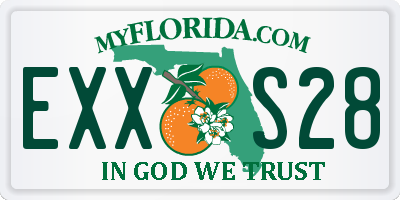FL license plate EXXS28