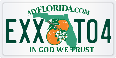 FL license plate EXXT04