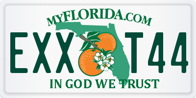 FL license plate EXXT44