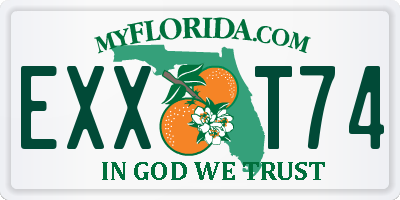 FL license plate EXXT74