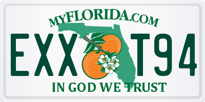 FL license plate EXXT94