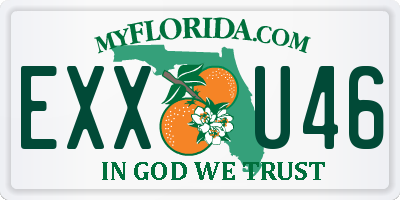 FL license plate EXXU46