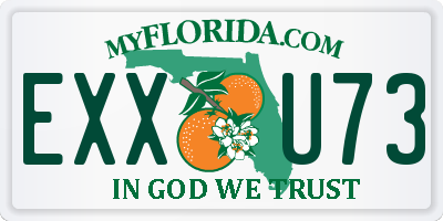 FL license plate EXXU73