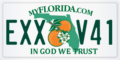 FL license plate EXXV41