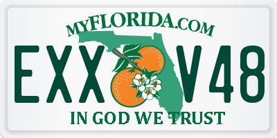 FL license plate EXXV48