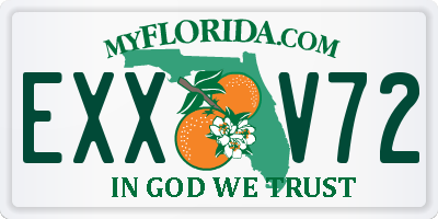 FL license plate EXXV72