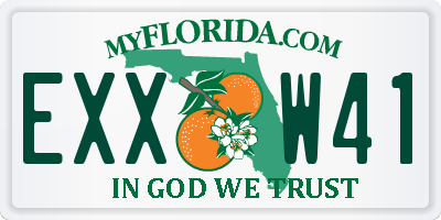 FL license plate EXXW41