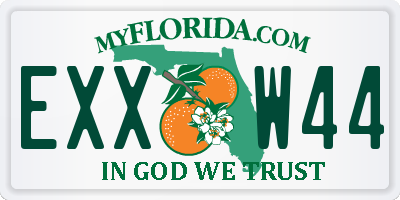 FL license plate EXXW44