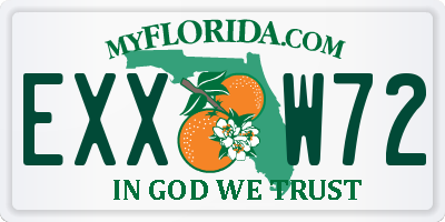 FL license plate EXXW72