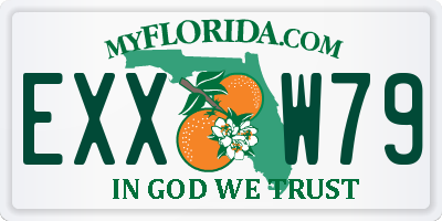 FL license plate EXXW79