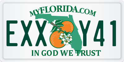 FL license plate EXXY41