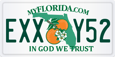 FL license plate EXXY52