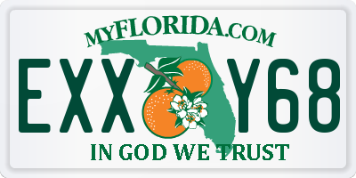 FL license plate EXXY68