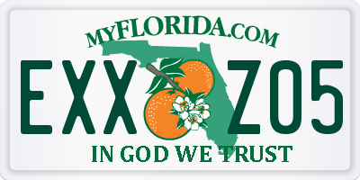 FL license plate EXXZ05
