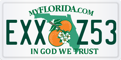FL license plate EXXZ53