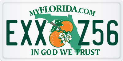 FL license plate EXXZ56