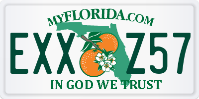 FL license plate EXXZ57