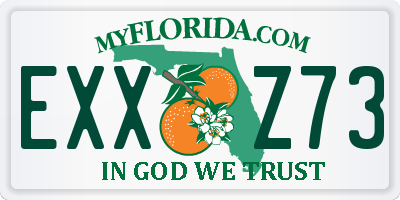 FL license plate EXXZ73