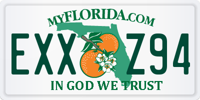 FL license plate EXXZ94