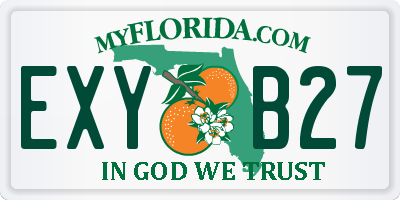 FL license plate EXYB27