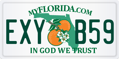 FL license plate EXYB59