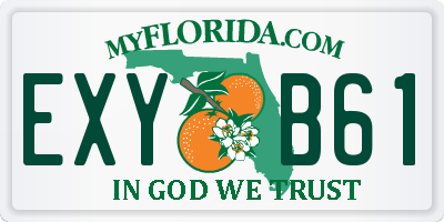 FL license plate EXYB61