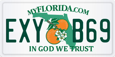 FL license plate EXYB69