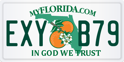 FL license plate EXYB79