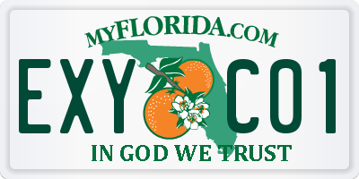 FL license plate EXYC01