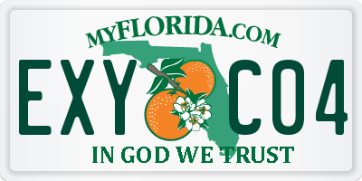FL license plate EXYC04