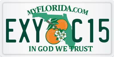 FL license plate EXYC15
