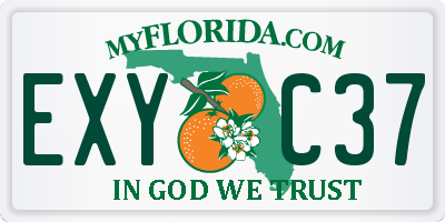 FL license plate EXYC37