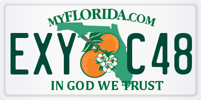FL license plate EXYC48