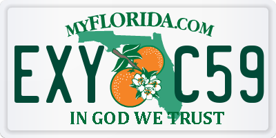 FL license plate EXYC59