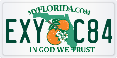 FL license plate EXYC84