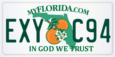 FL license plate EXYC94
