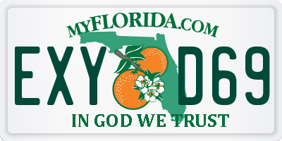 FL license plate EXYD69