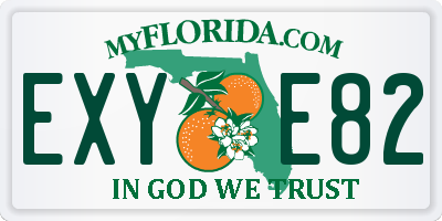 FL license plate EXYE82